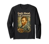 Van Gogh Go Ahead I'm Listening Funny Pintor Artista Parodia Manga Larga