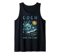 Van Gogh Gogh con Flow Noche Estrellada Historia del Arte Juego de Palabras Humor Camiseta sin Mangas