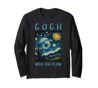 Van Gogh Gogh con Flow Noche Estrellada Historia del Arte Juego de Palabras Humor Manga Larga