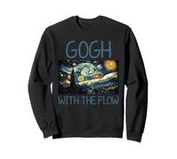 Van Gogh Gogh con Flow Noche Estrellada Historia del Arte Juego de Palabras Humor Sudadera