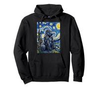 Van Gogh Gorilla Starry Night Style Obra de Arte Sudadera con Capucha