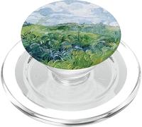 Van Gogh Green Wheat Fields - Cubierta para teléfono con Pintura de Arte Moderno PopSockets PopGrip para MagSafe