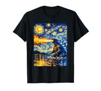 Van Gogh Kaiju Cielo Remolino Monstruo Legendario Épico Camiseta