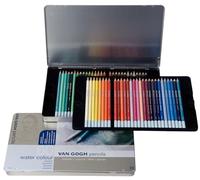 VAN GOGH METAL SET OF 60 WATERCOLOUR PENCILS by Van Gogh