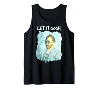 Van Gogh Let It Gogh Historia del Arte Juego de Palabras Artista Humor Retrato Camiseta sin Mangas