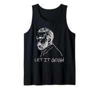 Van Gogh Let It Gogh Historia del Arte Juego de Palabras Pintor Humor Retrato Camiseta sin Mangas