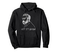 Van Gogh Let It Gogh Historia del Arte Juego de Palabras Pintor Humor Retrato Sudadera con Capucha