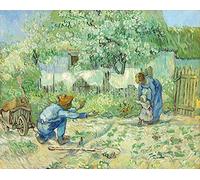 Van Gogh - Los Primeros Pasos Después De Mijo Reproducción Cuadro sobre Lienzo Enrollado 65X50 cm - Figura Pinturas Impresións Decoración Muro