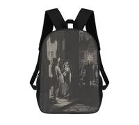 Van Gogh Mochila Niño Niña 3D, Bolsa De Escuela, Mochila Para Niños Pequeños, Mochila Casual, Bolsa De Libros De Moda, Star Of The Kings, 17"