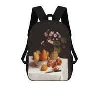 Van Gogh Mochila Niño Niña 3D, Bolsa De Escuela, Mochila Para Niños Pequeños, Mochila Casual, Bolsa De Libros De Moda, Still Life, 17"