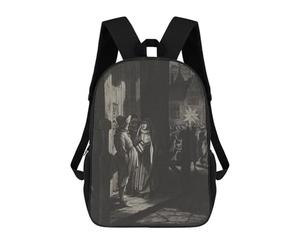 Van Gogh Mochila Niño Niña 3D, Bolsa De Escuela, Mochila Para Niños Pequeños, Mochila Casual, Bolsa De Libros De Moda, Star Of The Kings, 17"