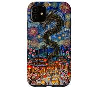 Van Gogh Noche Estrellada Vidriera Año Nuevo Lunar Chino Carcasa para iPhone 11