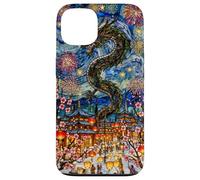 Van Gogh Noche Estrellada Vidriera Año Nuevo Lunar Chino Carcasa para iPhone 13