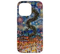 Van Gogh Noche Estrellada Vidriera Año Nuevo Lunar Chino Carcasa para iPhone 14 Pro MAX