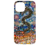 Van Gogh Noche Estrellada Vidriera Año Nuevo Lunar Chino Carcasa para iPhone 15
