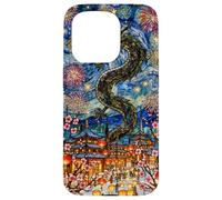 Van Gogh Noche Estrellada Vidriera Año Nuevo Lunar Chino Carcasa para iPhone 15 Pro
