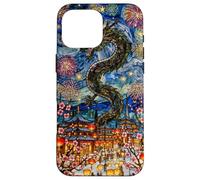 Van Gogh Noche Estrellada Vidriera Año Nuevo Lunar Chino Carcasa para iPhone 16 Pro MAX