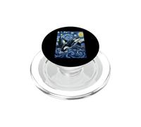 Van Gogh Orca Noche Estrellada Ballena Arte PopSockets PopGrip para MagSafe