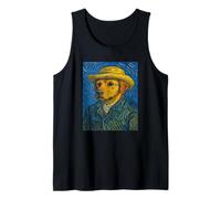 Van Gogh perro amante mascota pintor autorretrato estilo artista Camiseta sin Mangas