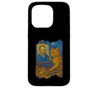 Van Gogh - Pintura artística divertida para amantes de los gatos, arte estrellado Carcasa para iPhone 15 Pro