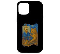 Van Gogh - Pintura artística divertida para amantes de los gatos, arte estrellado Carcasa para iPhone 12/12 Pro