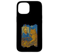Van Gogh - Pintura artística divertida para amantes de los gatos, arte estrellado Carcasa para iPhone 15