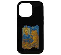 Van Gogh - Pintura artística divertida para amantes de los gatos, arte estrellado Carcasa para iPhone 13 Pro