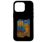Van Gogh - Pintura artística divertida para amantes de los gatos, arte estrellado Carcasa para iPhone 16 Pro
