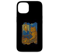 Van Gogh - Pintura artística divertida para amantes de los gatos, arte estrellado Carcasa para iPhone 13