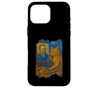 Van Gogh - Pintura artística divertida para amantes de los gatos, arte estrellado Carcasa para iPhone 16 Pro Max
