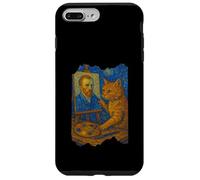 Van Gogh - Pintura artística divertida para amantes de los gatos, arte estrellado Carcasa para iPhone 7 Plus/8 Plus