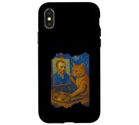 Van Gogh - Pintura artística divertida para amantes de los gatos, arte estrellado Carcasa para iPhone X/XS