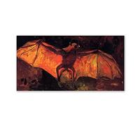 Van Gogh Pintura Reproducción de Carteles Cuadro en lienzo-impresión Obras de Arte-Cuadros famosos impreso sobre lienzo'Murciélago relleno' 70x140cm(28x55in)sin marco