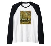 Van Gogh Poplars en Nuenen Art for Artists Camiseta Manga Raglan