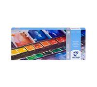 Van Gogh Royal Talens, Juego de acuarelas lisas, en caja de metal, con un surtido de 36 colores