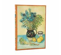 Van Gogh’s Still Life Midi Lined Hardcover Journal (Elastic Band Closure)