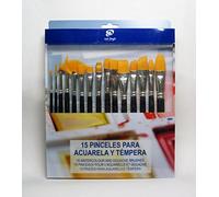 Van Gogh - Set 15 Pinceles Cortos para Acuarela Y Témpera De Bolsillo Van Gogh Azul