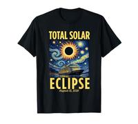 Van Gogh Starry Night Total Solar Eclipse Cruise Spain 2026 Camiseta