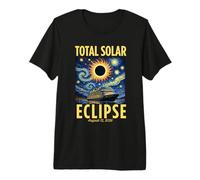 Van Gogh Starry Night Total Solar Eclipse Cruise Spain 2026 Camiseta Premium