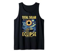 Van Gogh Starry Night Total Solar Eclipse Cruise Spain 2026 Camiseta sin Mangas