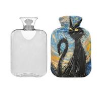 Van Gogh-Style - Botella de agua caliente con tapa suave de 2 L, para artritis, artritis, bolsas de agua Caliente para Dolores