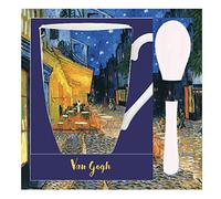 Van Gogh, Taza con Cuchara con dibujo de ''Terraza de café por la Noche'', Enesco