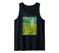 Van Gogh Una Mujer Caminando En Un Jardín Primavera Camiseta sin Mangas