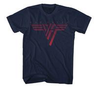 Van Halen 'Classic Logo' (Azul) Camiseta - ¡NUEVO Y OFICIAL