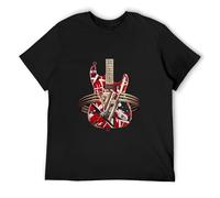 Van-Halen-Guitar-Concert - Camiseta divertida de algodón retro de los años 90, color blanco y negro, Negro, 3XL