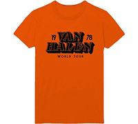 Van Halen - T-Shirt # Xl Unisex Orange # World Tour '78