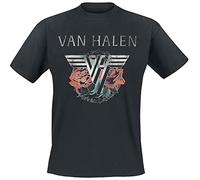 Van Halen Tour 1984 Hombre Camiseta Negro 100% algodón Regular