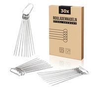 Van Henry® Agujas para Palillos para Pinchos Rouladenspieße de Acero Inoxidable, 11 cm, Paquete de 25 Unidades