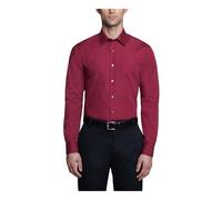 Van Heusen - Camisa de Vestir Entallada para Hombre (Popelina), Color Liso, Magenta, 46 cm Cuello 81/84 cm Manga
