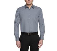 Van Heusen - Camisa de vestir para hombre, ajuste regular - Gris - 46 cm cuello 86/ 89 cm manga (XXL)